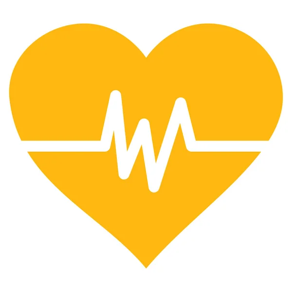 Heart Pulse Vector Icon — Stock Vector