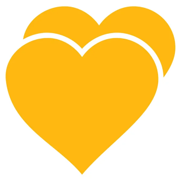 Láska srdce vektorové ikony — Stockový vektor