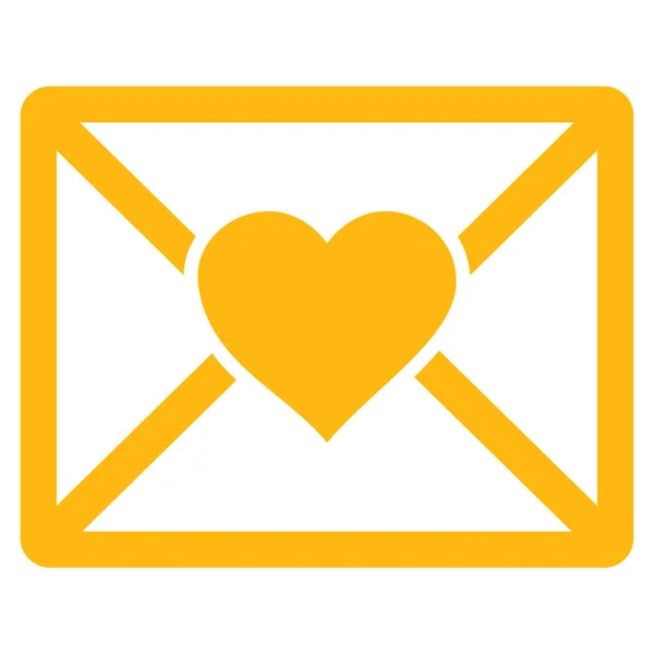 Love Letter Vector Icon — Stock Vector