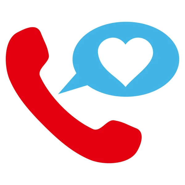 Icona vettoriale messaggio telefono amore — Vettoriale Stock