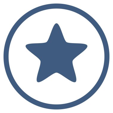 Yuvarlak vektör yıldız simgesi