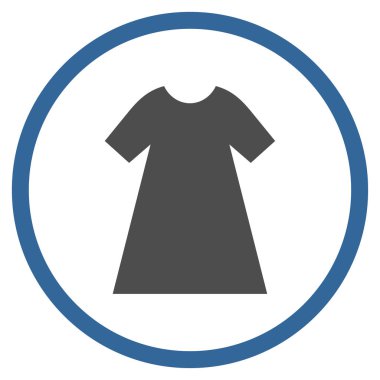 Kadın elbise vektör simge yuvarlak