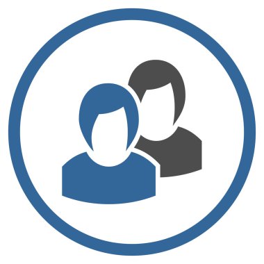 Kadınlar yuvarlak vektör simgesi