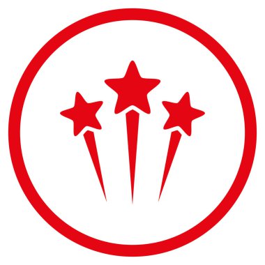 Yıldız Selam yuvarlak vektör simgesi