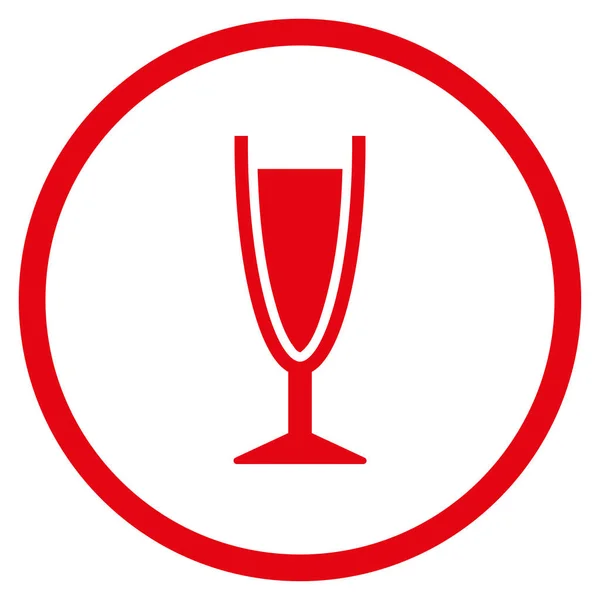 Векторная икона из винного стекла — стоковый вектор