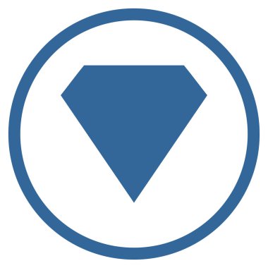 Elmas yuvarlak vektör simgesi