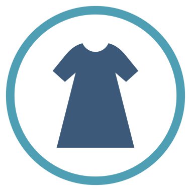 Kadın elbise vektör simge yuvarlak