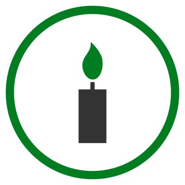 Mum yuvarlak vektör simgesi