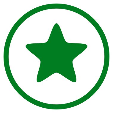 Yuvarlak vektör yıldız simgesi