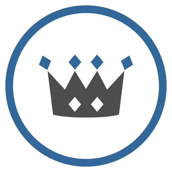 Ikona wektor zaokrąglona korony — Wektor stockowy