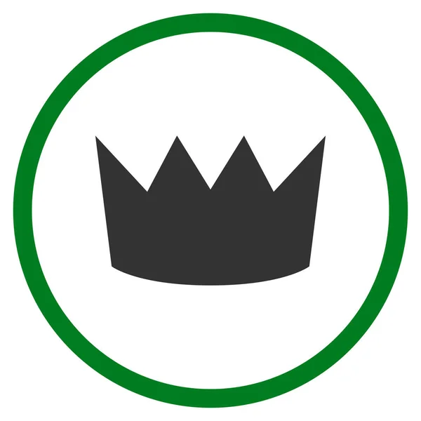 Icona vettoriale arrotondata della corona — Vettoriale Stock