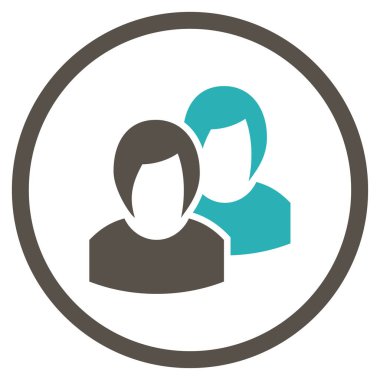 Kadınlar yuvarlak vektör simgesi