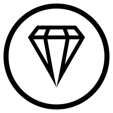 Taş yuvarlak vektör simgesi