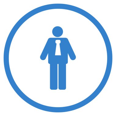 Damat yuvarlak vektör simgesi