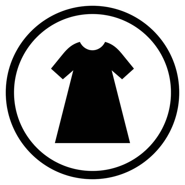 Woman Dress Rounded Vector Icon — Stock Vector