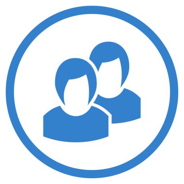 Kadınlar yuvarlak vektör simgesi