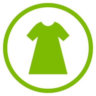 Kadın elbise vektör simge yuvarlak