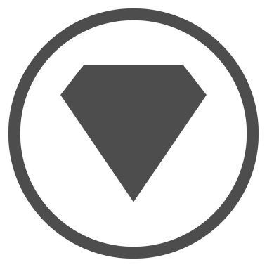 Elmas yuvarlak vektör simgesi