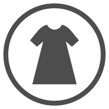 Kadın elbise vektör simge yuvarlak
