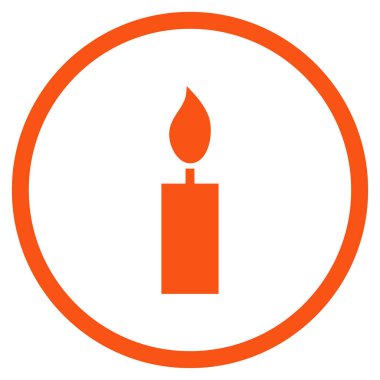 Mum yuvarlak vektör simgesi