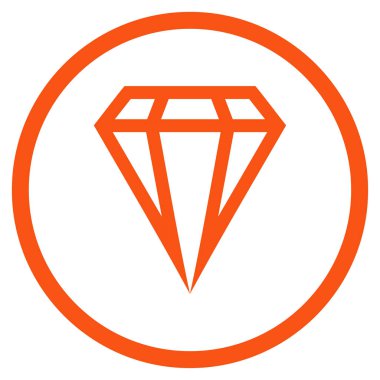 Taş yuvarlak vektör simgesi