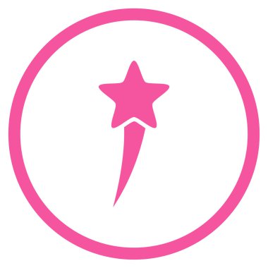 Yuvarlak vektör yıldız simgesi başlangıç