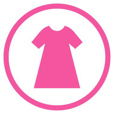Kadın elbise vektör simge yuvarlak