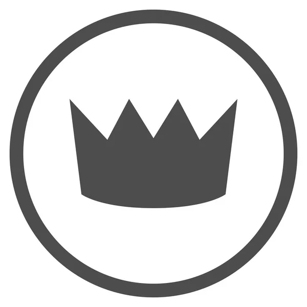 Icona vettoriale arrotondata della corona — Vettoriale Stock