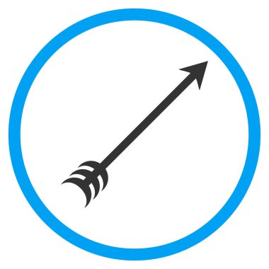 Ok yuvarlak vektör simgesi