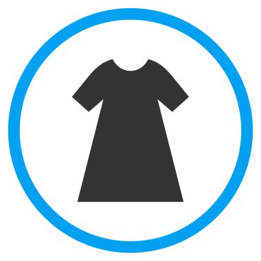 Kadın elbise vektör simge yuvarlak