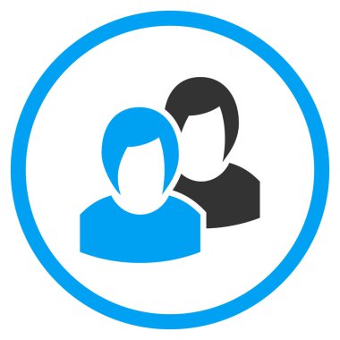 Kadınlar yuvarlak vektör simgesi