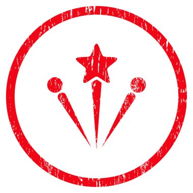 Selam Fireworks grenli doku simgesini yuvarlak
