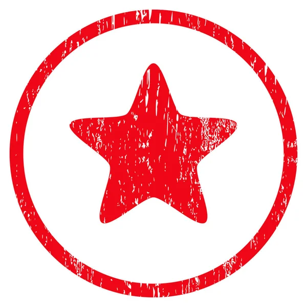 Estrella redondeada textura granulosa icono — Vector de stock