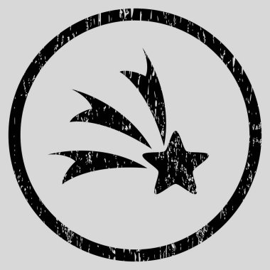 Kayan yıldızı grenli doku simgesini yuvarlak