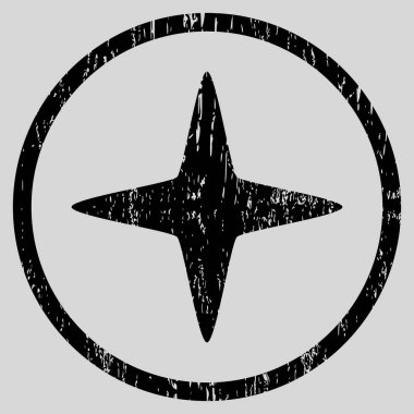 Yıldız yuvarlak grenli doku simgesini ışıltı