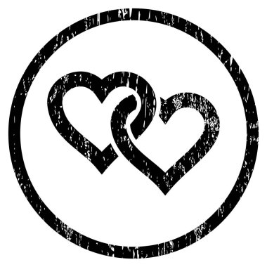 Bağlantılı kupa grenli doku simgesini yuvarlak