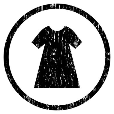 Kadın elbise grenli doku simgesini yuvarlak
