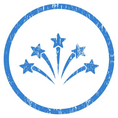 Havai fişek patlama grenli doku simgesini yuvarlak