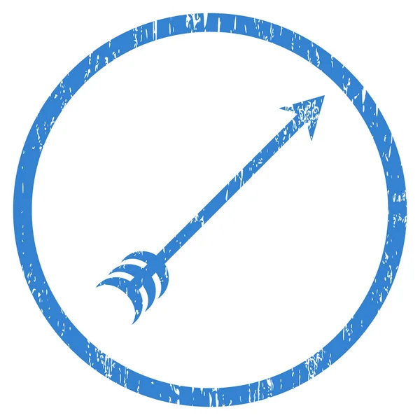 Arrow Rounded Grainy Texture Icon — Stock Vector