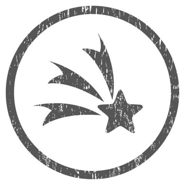 Kayan yıldızı grenli doku simgesini yuvarlak