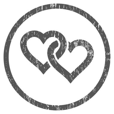 Bağlantılı kupa grenli doku simgesini yuvarlak