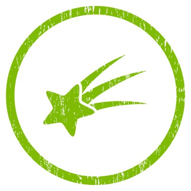 Kayan yıldızı grenli doku simgesini yuvarlak