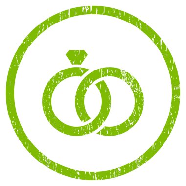 Mücevher yüzük grenli doku simgesini yuvarlak