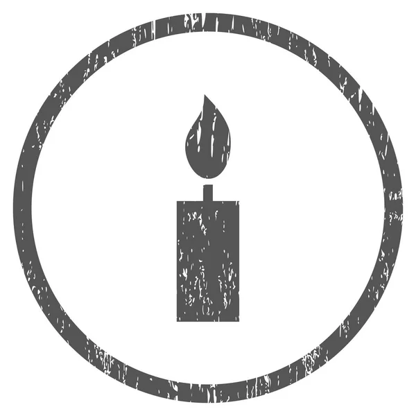 Icona di texture granulosa arrotondata della candela — Vettoriale Stock