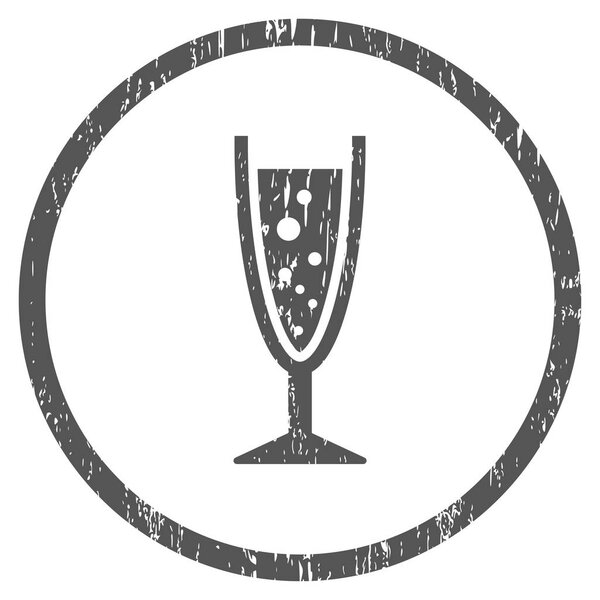 Champagne Glass Rounded Grainy Texture Icon