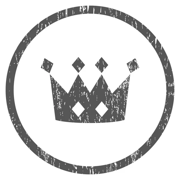 Corona redondeada textura granulosa icono — Vector de stock