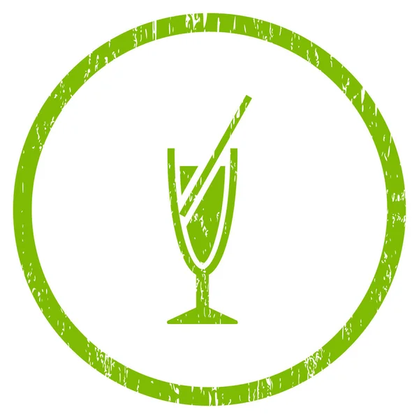 Cocktail rundade grynig konsistens ikonen — Stock vektor