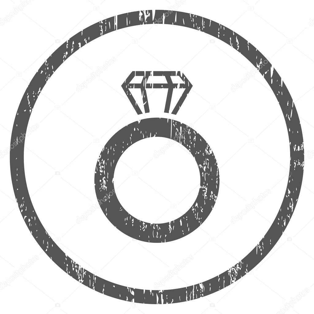 Gem Ring Rounded Grainy Texture Icon