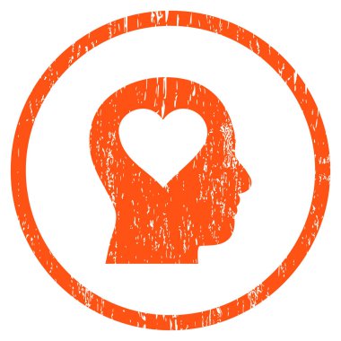 Kafa aşık grenli doku simgesini yuvarlak