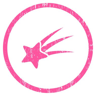 Kayan yıldızı grenli doku simgesini yuvarlak